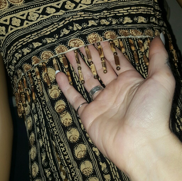 Vintage boho dress with beaded design - Picture 3 of 7